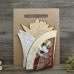 Wooden Invitation Card With Butterfly Bow  Foiling Printing Card Customized 